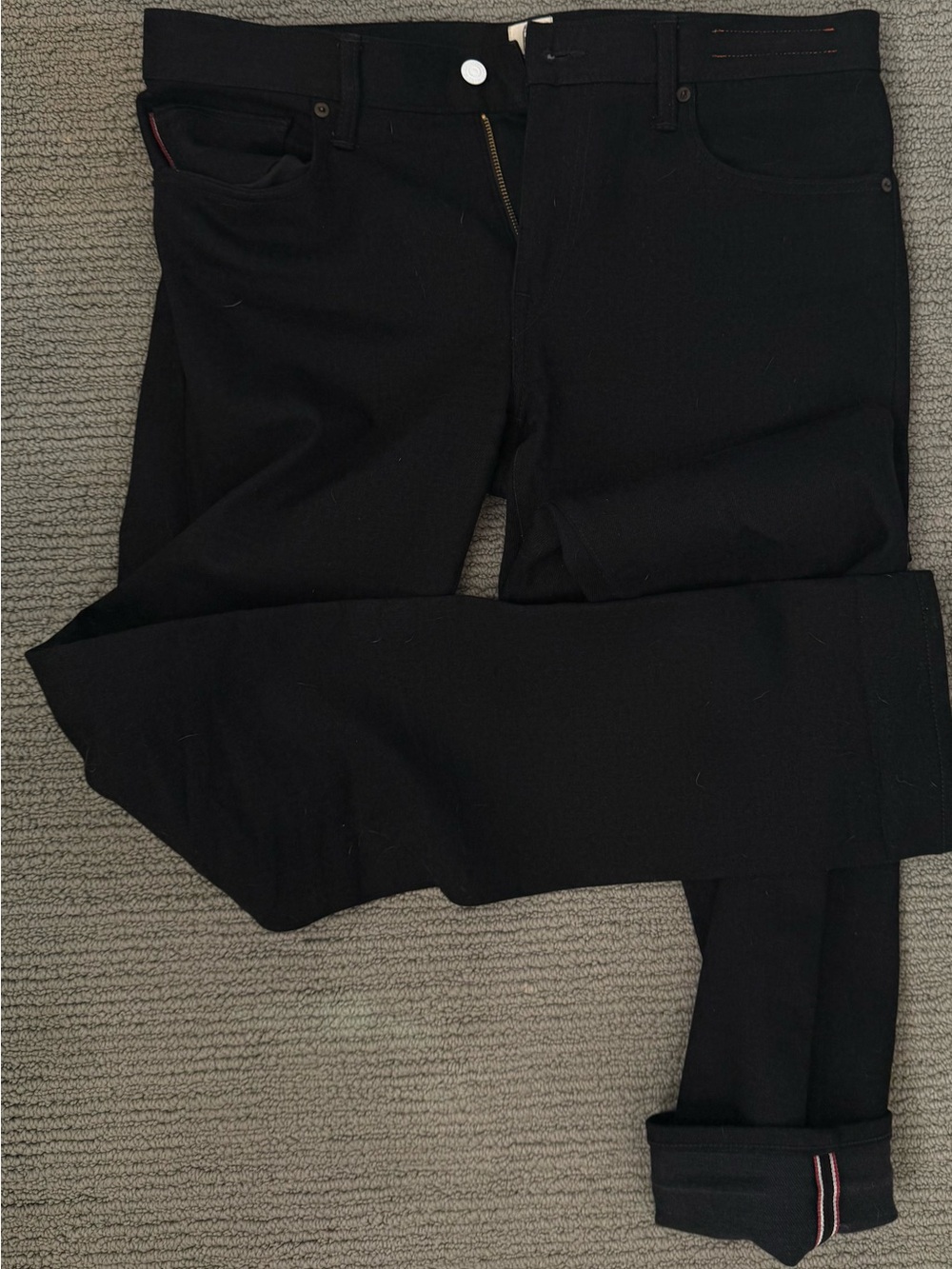 Hiroshi Kato - The Pen Slim - Black Raw 14oz jeans